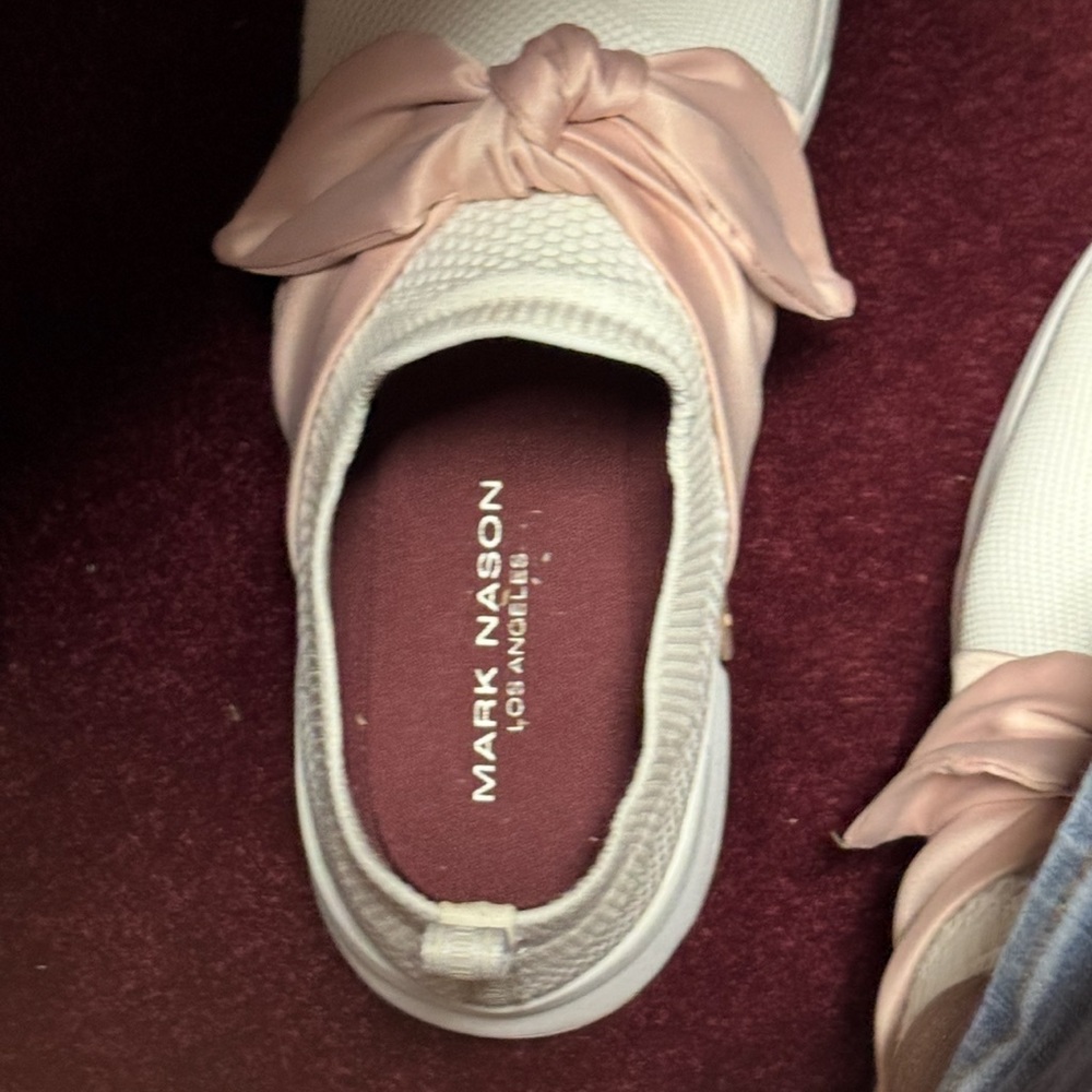 Mark Nason Women's Blush Pink Slip-On Sneakers
